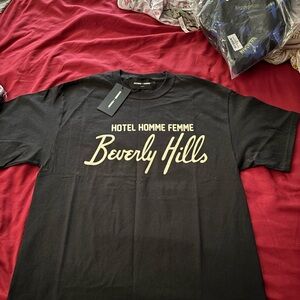HOTEL HOMME FEMME BEVERLY HILLS Black T-Shirt